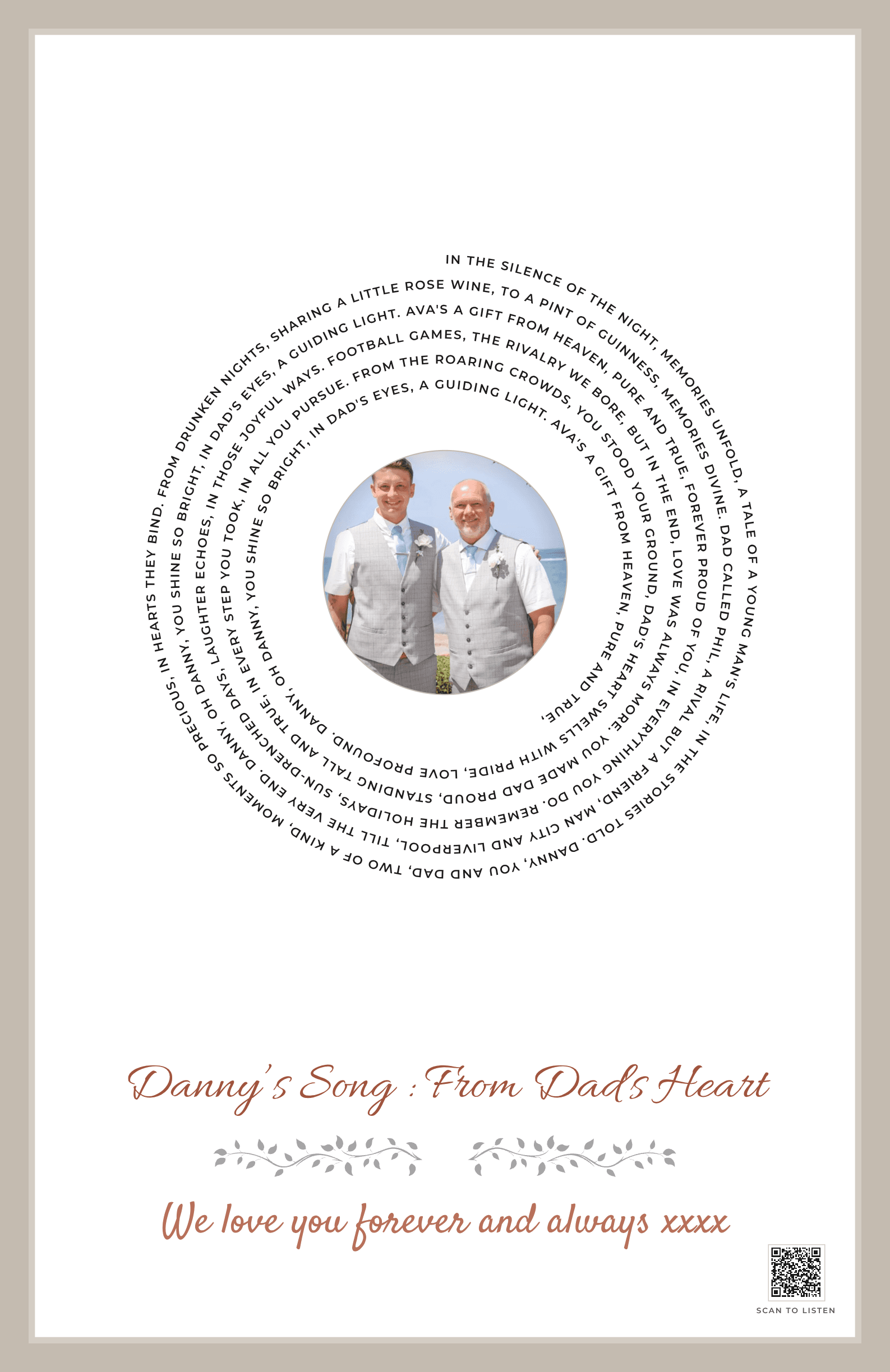 Danny's Tribute: From Dad's Heart